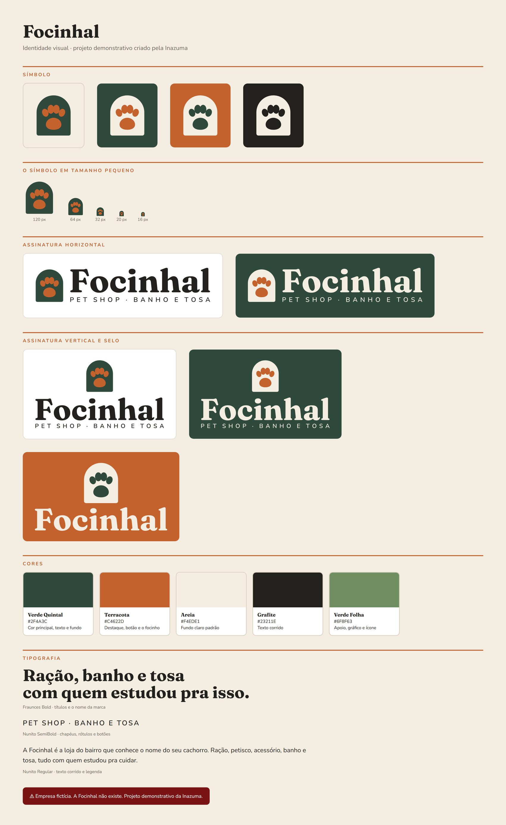 Identidade visual da Focinhal